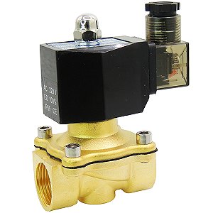 Válvula Solenoide 2/2 Normalmente Fechada Rosca 3/4 220V