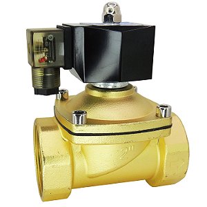 Válvula Solenoide 2 Vias Normal Fechada 2 Polegada 220v
