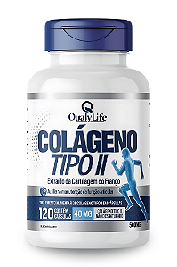 Colágeno Tipo 2 40mg 120 Capsulas - QualyLife