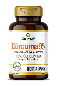 Cúrcuma 95% (130 Mg De Extrato) 500mg 60 Capsulas - Qualy Life