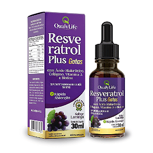 Resveratrol Plus Gotas Sabor Laranja 30ml - QualyLife