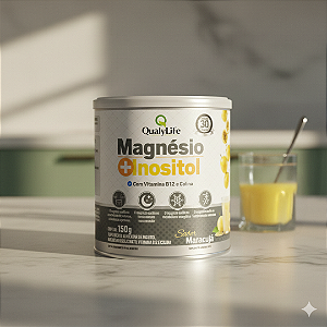 MAGNESIO E INOSITOL 150G (30 PORÇÕES) SABOR MARACUJÁ - QUALY LIFE