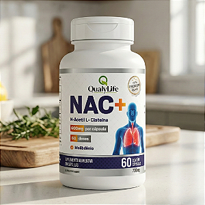 NAC + N ACETIL L CISTEINA 600MG 60 CAPSULAS - QUALY LIFE