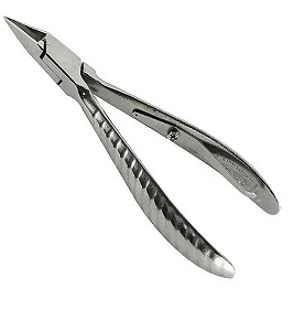 Alicate Inox Para Unha Com Ponta Reta - Mundial