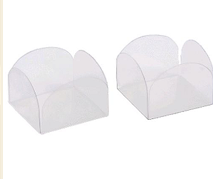 Forminha Para Doces 4 Pétalas Em Acetato - 50 Un.