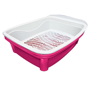 Banheira Classic Plus Furacão Pet Para Gatos Rosa