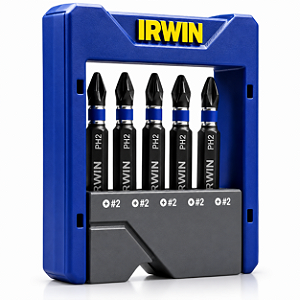Jogo de Pontas Philips IRWIN Power Bit PH2 com 5 peças