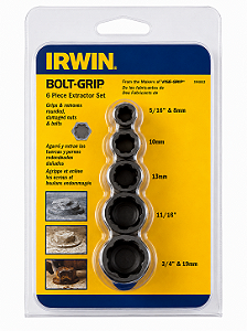 Jogo Extrator de Parafuso e Porca IRWIN Bolt-Grip - 5 Peças