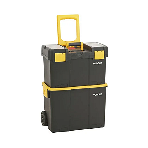 Caixa de Ferramentas Vonder com Rodas CRV 0300 Multiuso Preta/Amarela