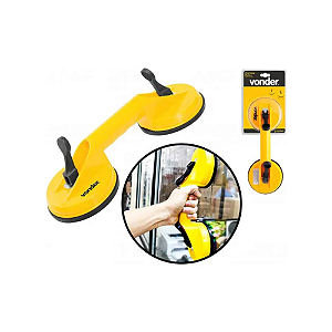 Ventosa Dupla VONDER 118mm - 50 kgf Para Vidros e Espelhos, cerâmicas