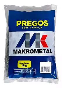 Prego Makrometal 22x48 Polido - 1kg