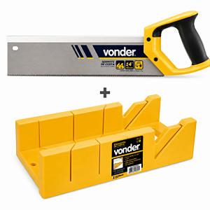 Kit VONDER - Caixa Meia Esquadria + Serrote Costa 14"