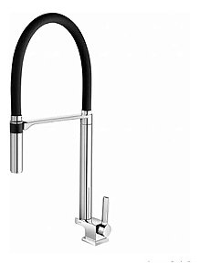 Torneira De Mesa Para Cozinha Docol Doc 00738957 Preto E Cro