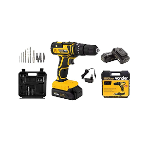 Parafusadeira Furadeira de Impacto Vonder - 2 Baterias - PFV 020I