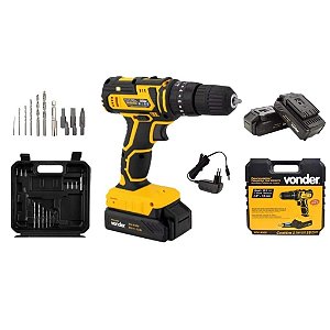 Parafusadeira Furadeira de Impacto Vonder - 2 Baterias - PFV 020I