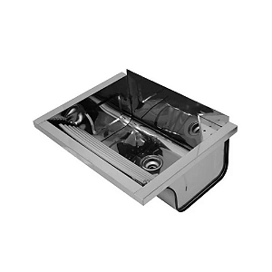 Tanque de Parede Docol Inox 35 Litros Aço 430 Alto Brilho Lavanderia Moderna Premium