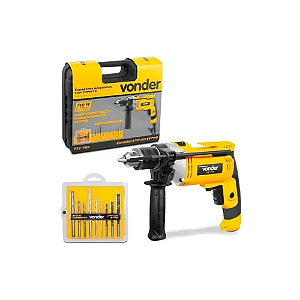 Furadeira de Impacto Vonder FIV 709 710W 1/2" 220V com 9 Brocas Inclusas