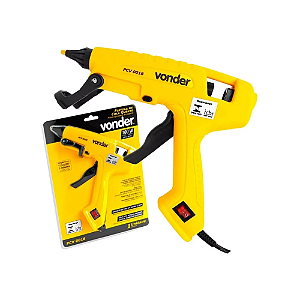 Pistola Cola Quente VONDER 100W Bivolt  Bastão 12mm;