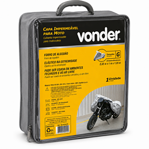 Capa Impermeável para Moto VONDER - Tamanho G