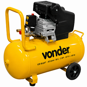 Motocompressor de Ar Vonder 50 Litros - 8 pcm 2cv 127V