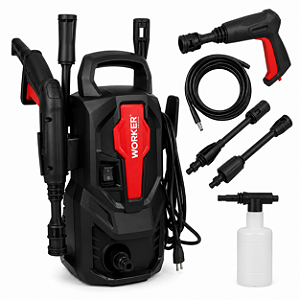 Lavadora de Alta Pressão Worker LW 1305 (Tipo WAP) 1305 PSI Kit Completo Limpeza 127V