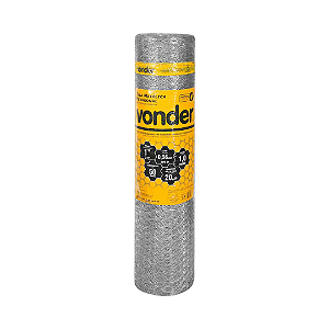 Tela Metálica Pinteiro VONDER Malha 1" Fio 24 Galvanizada Rolo 50m