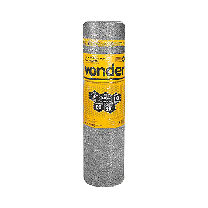 Tela Metálica Viveiro VONDER  1m x 50m  Malha 1/2" Fio 26 Galvanizada