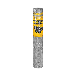 Tela Metálica Pinteiro VONDER  1,5m x 50m  Malha 1" Fio 22 Galvanizada