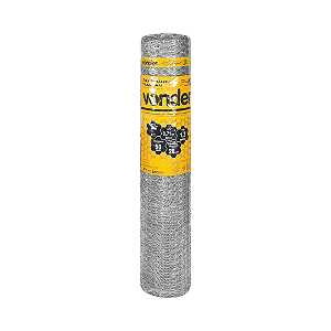 Tela Metálica Pinteiro VONDER  1,2m x 50m  Malha 1" Fio 22 Galvanizada