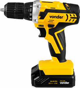 Parafusadeira/Furadeira VONDER PFV 238 - 20V com Maleta e Acessórios