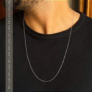 CORRENTE MASCULINA PRATA 925 VENEZIANA 70 cm