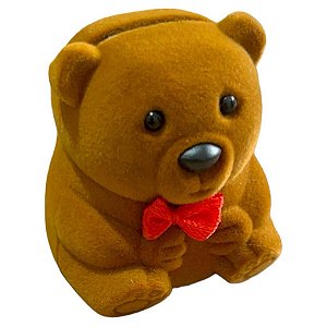 ESTOJO DE VELUDO URSO PARA BRINCOS