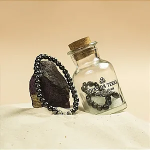 Pulseira de Hematita Em Esfera (Proteção Energética)