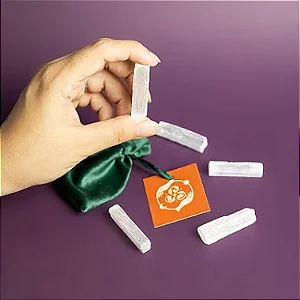 Barra de Selenita Bruta Mini (Cristal da Purificação e Iluminação) (Preço Sugerido de Venda: 8,00)