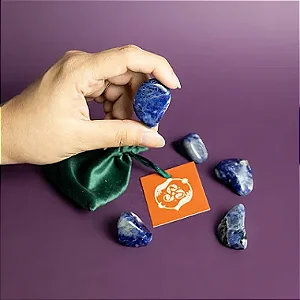 Sodalita Pedra Rolada (Cristal da Sabedoria, Comunicação e Foco) (Preço Sugerido de Venda: 8,00)