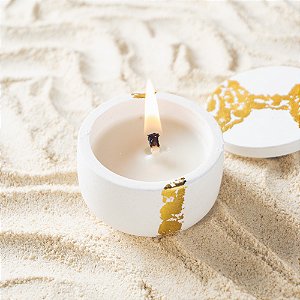 Vela Aromática Ano Novo Pocket 40g (Aroma Brisa Dourada) (Preço Sugerido de Venda R$39,00)