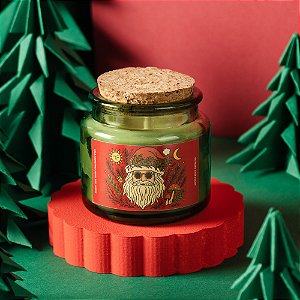 Vela Aromática Natal Papai Noel Hippie 90g (Aroma Erva Natalina) (Preço Sugerido de Venda R$67,90)
