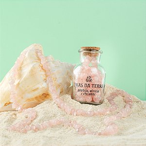 Colar Longo Quartzo Rosa (Amor e Autoestima)