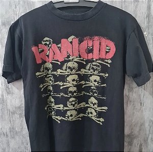 Camiseta Baby Look rancid oficial - machete - 2006