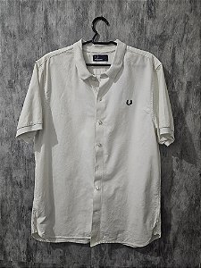 Camisa creme Fred Perry tam G