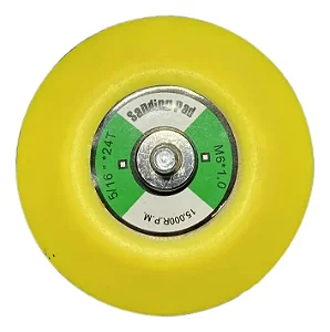 DISCO SUPORTE 3" (ROSCA 5/16") VELCRADO PARA BOINAS 3" A 4