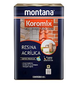 Resina Acrílica Incolor Fosco Koromix 18l - Montana
