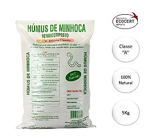 Húmus De Minhoca Vermicomposto Ophicina Orgânica - 5kg