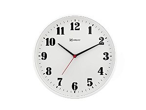 Relógio Parede Branco Para Cozinha 26 Cm Herweg 6126-21