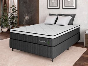 Colchão  Com Box Natural Class Me EPS - Casal - 1,38 x 1,88m - Altura 32cm