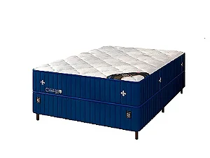 Colchão com Box Carolina Blue Me HSS - Casal - 1,38 x 1,88m - Altura 33cm