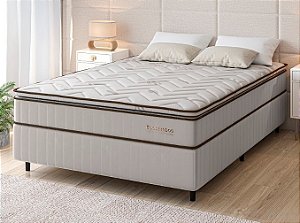 Colchão Com Box Ecobamboo Pillowtop - Casal - 1,38 x 1,88m