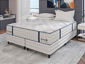 Colchão Com Box Carolina  Artic - King Size - 1,93 x 2,03m - Altura 35cm