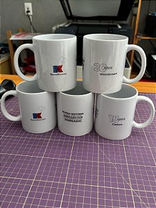 Caneca Cerâmica Personalizada Branca