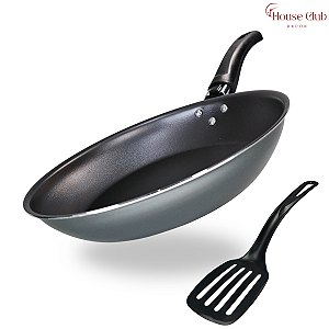 Frigideira Francesa 22 cm Antiaderente Teflon Cor Grafite